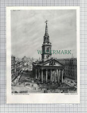 (8503) St Martin's In The Fields London Frances Macdonald c.1948 Print / Cutting picture