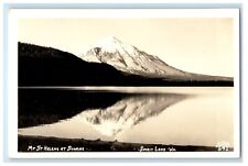c1940's Mount St. Helens Sunrise Spirit Lake Washington WA RPPC Photo Postcard picture