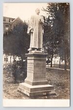 RPPC Carl Aaron Swensson Statue Founder Bethany College Kansas Photo Postcard picture