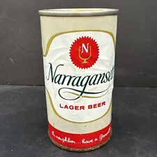 Vintage Narragansett Lager Pull Tab Beer Can SS Steel Man Cave Decor 12 oz picture