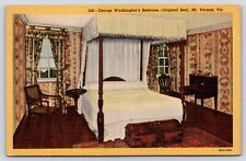Virginia Mt. Vernon George Washington's Bedroom Vintage Postcard picture