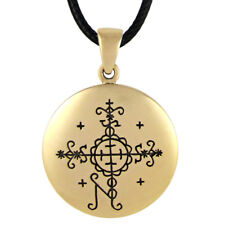 Bronze Papa Simbi Voodoo Loa Veve Pendant Vodoun Lwa Talisman Necklace Amulet picture