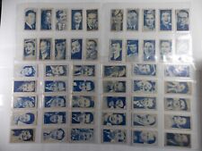 Turf Carreras Cigarette Cards Radio Celebrities 1949 Complete Set 50 in Pages picture