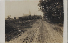 WOXALL, PA.~RPPC~REAL PHOTO~ROAD TO OLD GOSHENHOPPEN CHURCH~UNPOSTED~1907-15 picture