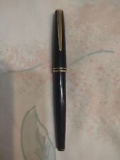 Genuine Montblanc Generatiin Black Resin Fountain Pen 14k Gold Medium Point Nib  picture