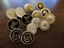 GUCCI  LV VERSACE 14 BUTTONS GOLD tone metal 14-15mm  LOT 14 picture