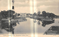 FENELON FALLS Ontario Canada postcard Victoria County Kawartha Lakes Canal 1907 picture
