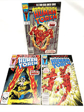 THE HUMAN TORCH #1 3 4 LIMITED SERIES (1990) Set Lot RUN MARVEL picture