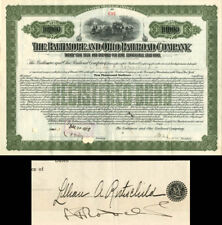 Baltimore and Ohio Railroad Co. Issued to and Signed by Lillian Rothschild - Aut picture