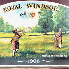 Royal Windsor Golf Club Framed Sign Reproduction 1908 Print Ad Decor Gift 20 In picture