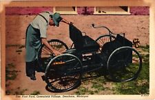 Greenfield Village Dearborn Michigan First Ford Vehicle in 1896 Vintage Postcard picture