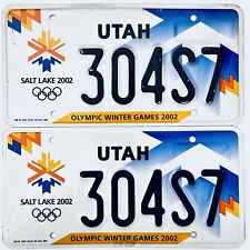 2002 United States Utah Olympic Winter Games Passenger License Plate 304S7 picture