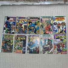 Marvels Bronze-Copper Age Comics Fantastic Four, X-Men VG/F Lot of 10 MRM1 picture