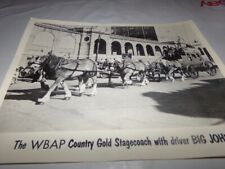 Vintage WBAP Country Gold Stagecoach Driver Big John Photograph Radio Station picture