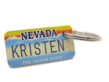 Kristen Nevada License Plate Miniature Keychain picture