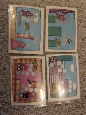 SUPER MARIO BROS  1989 Topps Nintendo Scratch-Off Game 4 Cards picture