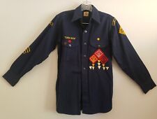 Vtg 40s 1940-42 Cub Scouts BSA Uniform Shirt Patches BSA BUTTONS Pins XS Adult picture