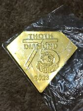 2023 Mardi Gras Krewe Of Thoth Gold Aluminum Diamond Jubilee Doubloon picture