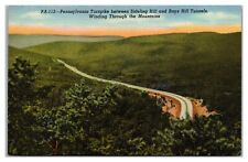 Pennsylvania Turnpike Between Sidling Hill And Rays Hill Tunnels Postcard picture