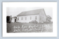 RPPC 1940'S. BELLS RUN BAPTIST CHURCH. BELLS RUN, KY. POSTCARD 1A37 picture