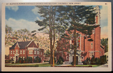 Vintage Postcard 1930-1945 St. Aloysius Catholic Church, Caldwell, New Jersey NJ picture