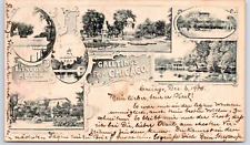 Chicago ILL Rare 1899 Private Mail Postcard LINCOLN PARK  Multiview Sent Germany picture