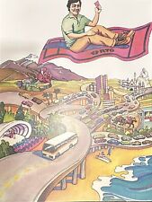 RTD / Metro Pleasure Fare 1980’s 24x18”  Reprint Poster Los Angels Cityscape picture