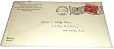 JULY 1896 FITCHBURG RAILROAD USED COMPANY ENVELOPE B&M HOOSAC TUNNEL ROUTE picture