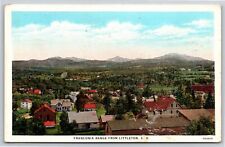 Littleton New Hampshire~Scenic View Of The Franconia Mtn Range~PM 1943~Postcard picture