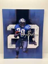 Barry Sanders 1 Signed Autographed Photo Authentic 8x10 picture