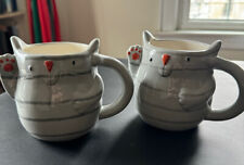 Sur La Table Vintage Grey Cat Coffee Mugs - Set Of 2 picture