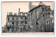 1914 War Bombing of Reims Cathedral Ruins Postcard picture