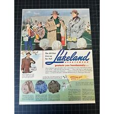 Vintage 1950s lakeland sportswear print ad picture