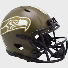 Seattle Seahawks Salute To Service Alternate Riddell Speed Mini Helmet New i box picture