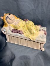 1980s Miss Piggy  Henson Muppets Taste Setter Sigma Covered Ceramic Trinket box picture