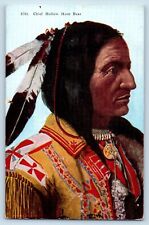 c1920's Postcard Chief Hollow Horn Bear Indian Portrait Unposted Vintage picture