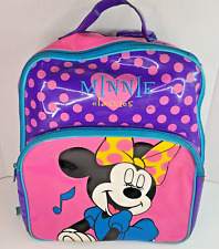 Vintage 90s Disney Minnie Mouse Backpack Polka Dots Mickey's Stuff For Kids picture