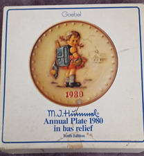 Hummel 1980 Tenth Annual Plate Goebel School Girl Original Box Hum 273 picture