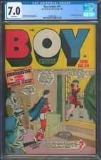 Boy Comics #34 (1947) ⭐ CGC 7.0 WHITE Pages ⭐ Suicide Cvr Golden Age Lev Gleason picture