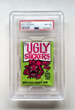 1974 TOPPS UGLY STICKERS WAX PACK PSA 8 NM - MINT picture