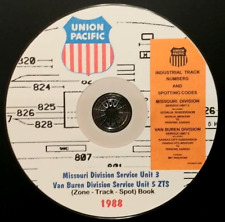 Union Pacific (MKT) 1988 Missouri Div SU3 Van Buren SU5  ZTS  PDF pages on DVD picture
