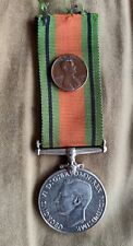 World War 2 1939 1945 Canadian War Defense Medal Full Size  picture