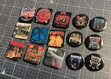 Pantera - Album Cover Buttons - Dimebag - Pins - Rare Square Shaped + Round picture