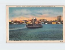 Postcard Norfolk Skyline And Ferry Crossing, Virginia picture