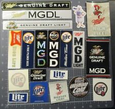 MILLER BREWING CO lite mgd genuine draft 20 STICKER LOT decal craft brewery picture