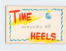 Postcard Time wounds all Heels with Frame Art Print picture