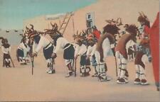 Postcard Native American Pueblo Indians Deer Dance  picture