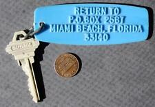 1960-70s Era Miami Beach Florida Fontainebleau Hotel room key VERY UNCOMMON---- picture