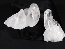 TWO 100% Natural Quartz Crystal Clusters From Brazil 253gr picture