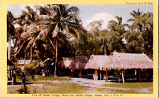 Vintage C 1940's Musa Isle Indian Village Miami Florida FL Postcard Attraction picture
